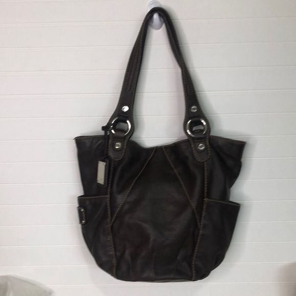 TIGNANELLO leather shoulder purse chocolate brown - Picture 1 of 13